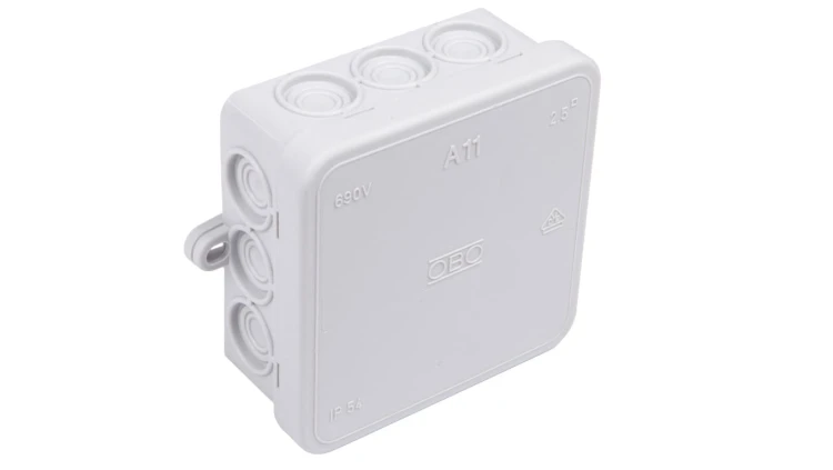 Puszka n/t odgałęźna 85x85x40 IP55 A 11 jasnoszara 2000342 /10szt./