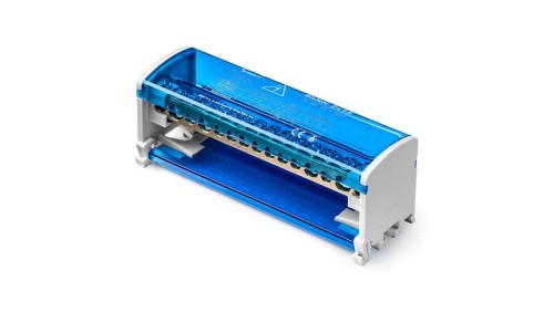 Dwubiegunowy modułowy blok rozdzielczy 2x(11x6mm2 2x25mm2 2x35mm2 ) na szynę TS35 ShNK 2x15 85141002