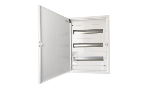 Rozdzielnica natynkowa metalowa 54 modułowa 3x18 436x605x130 RAL9003 IP30 MN54/3/18