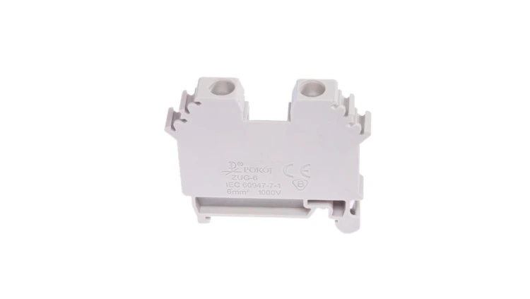 Złączka szynowa 2-przewodowa 6 mm2 szary V0 ZUG-6 A11-A338