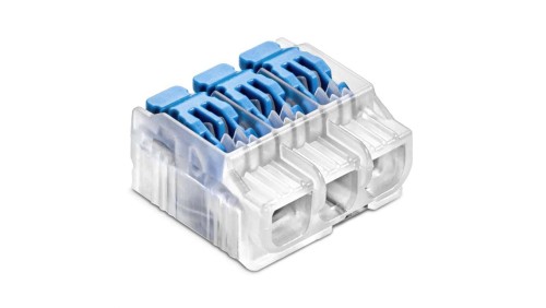 Szybkozłączka SCL3 IDEALNA z dźwignią do linek i drutów 3-torowa 4mm² 32A 450V 88000313S /40szt./