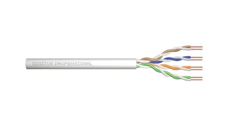 Kabel instalacyjny DIGITUS kat.5e U/UTP B2ca AWG 24/1 LSOH szary DK-1516-VH-5 /500m/