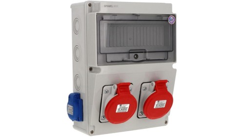 Rozdzielnica budowlana 32A 2x5P/16A 2x2P+Z/16A IP54 SB-103505-S0040-54