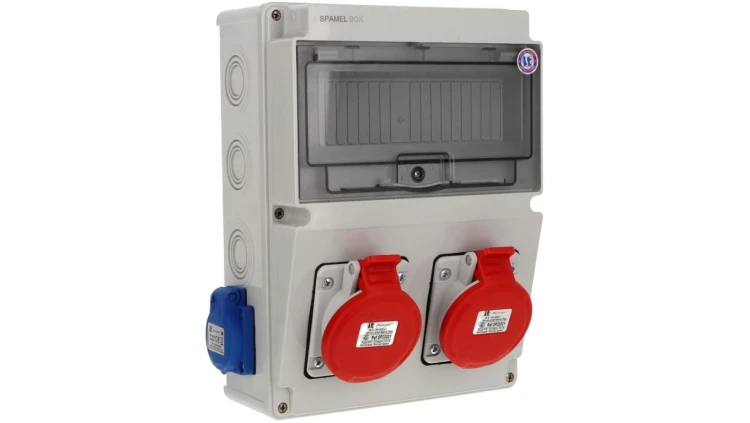Rozdzielnica budowlana 32A 2x5P/16A 2x2P+Z/16A IP54 SB-103505-S0040-54