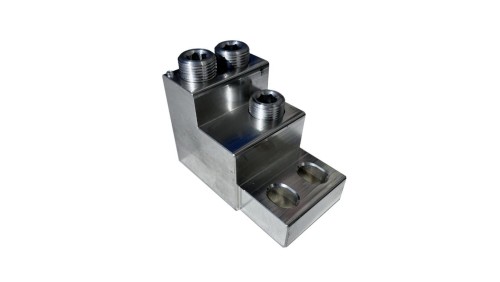 OTH300-3 Zacisk aparatowy uniwersalny, z dwoma otworami montażowymi 3xAl/Cu 70-300 mm² 1250A, 1000V, MAC3300A14