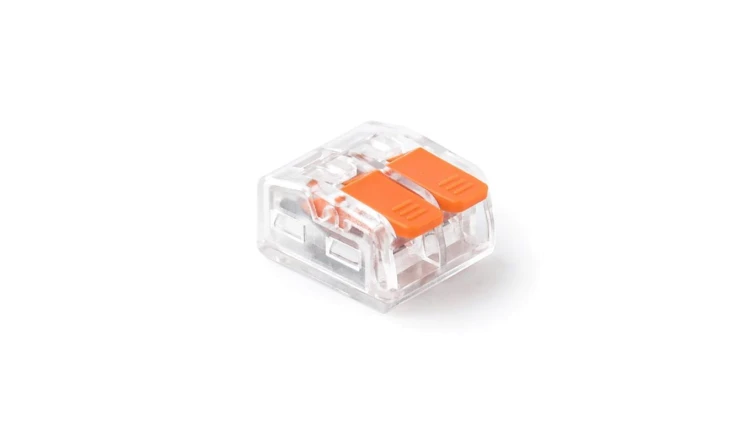 Szybkozłączka z dźwignią 2x 0,2-4,0mm2 przezroczysta E.4190T /100szt./
