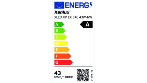 Żarówka uliczna LED E40 X XLED HP EX E40 43W-NW 9000lm 4000K barwa neutralna IP65 PF0,9 5 lat Gwar. 37349