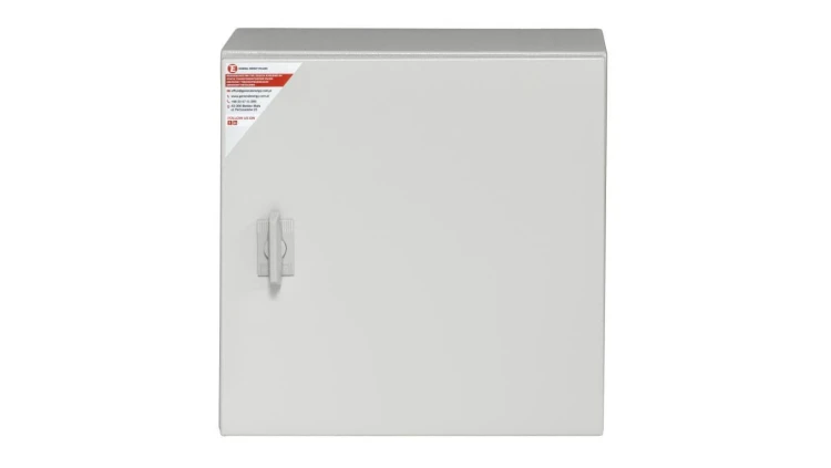 Obudowa metalowa 500x400x250 RAL 7035 IP65 IK10 z płytą montażową stalową GEP-00007
