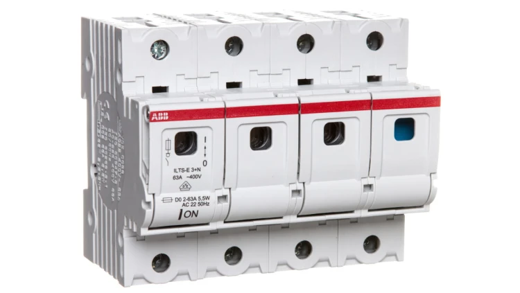 Rozłącznik bezpiecznikowy 3P+N 63A D02 ILTS-E3+N 2CDE103101R1901