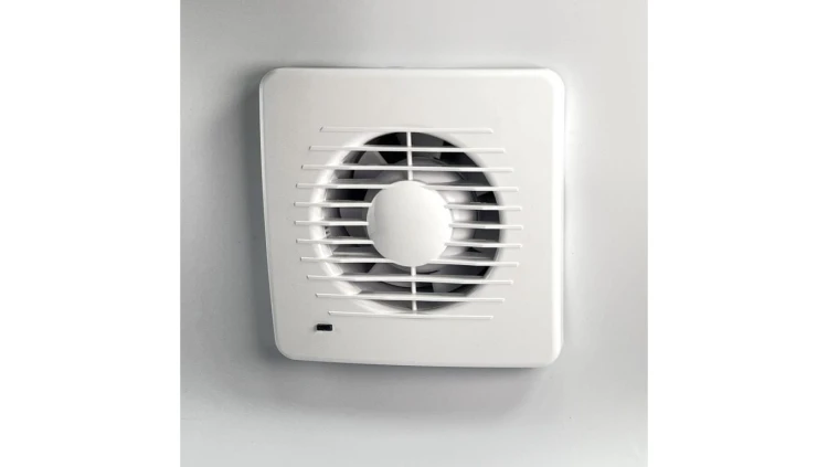 Wentylator domowy RIVIO 10O WC (LK) kontrolka LED, łożysko kulkowe, wyłącznik czasowy, fi 100 mm, kolor biały
