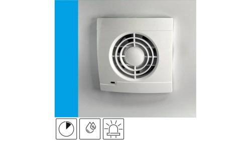 Wentylator domowy VENTRO 100 WCH (LS) czujnik wilgotności z opóźnieniem czasowym, kontrolka LED, fi 100 mm, kolor biały