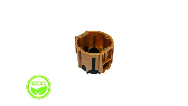 Puszka podtynkowa ProDuo ECO, głęboka 60mm, fi68, łączeniowa, z wkrętami, wiatroszczelna, WPC, IP30 /A.0091WPC/