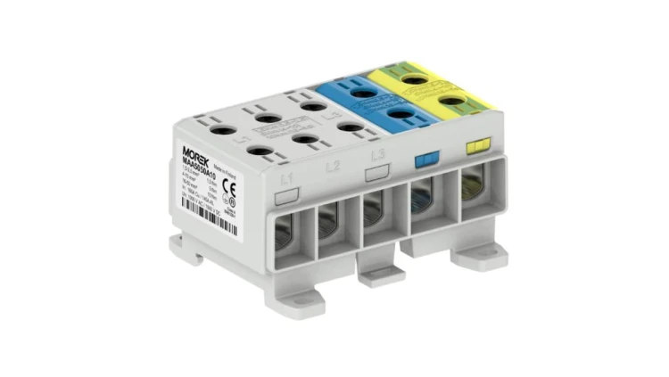 Złączka OTL50-5x kolor szary, niebieski, żółto-zielony 5x1x Al/Cu 1,5-50mm² 1000V AC / 1500V DC Zacisk uniwersalny MAA5050A10