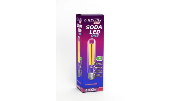 Żarówka LED Soda One 36W 230V E27 T46 filament 6700lm 4000K Helios LED-3136
