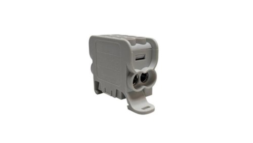 Blok dystrybucyjny - rozdzielczy HLAK 25 (MAG) 1P szary 2xAl/Cu 25mm²+16mm² 1000VAC/1500VDC MAG1251A00
