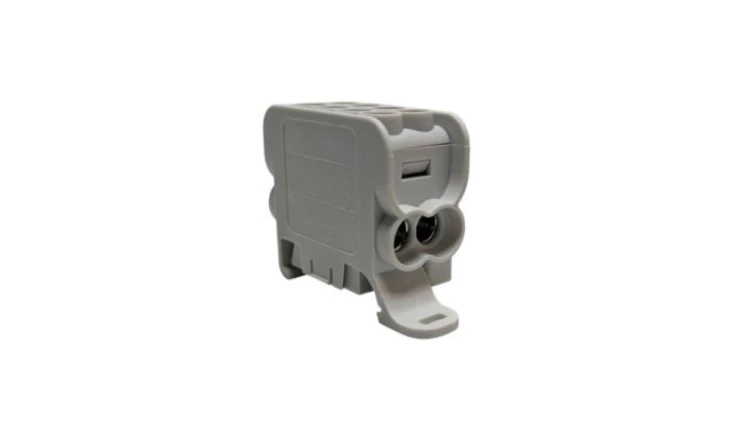 Blok dystrybucyjny - rozdzielczy HLAK 25 (MAG) 1P szary 2xAl/Cu 25mm²+16mm² 1000VAC/1500VDC MAG1251A00