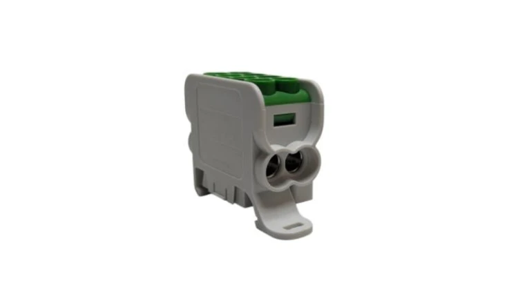 Blok dystrybucyjny - rozdzielczy HLAK 25 (MAG) 1P zielony 2xAl/Cu 25mm²+16mm² 1000VAC/1500VDC MAG1251G00