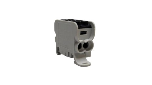 Blok dystrybucyjny - rozdzielczy HLAK 25 (MAG) 1P czarny 2xAl/Cu 25mm²+16mm² 1000VAC/1500VDC MAG1251S00