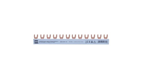 Szyna łączeniowa widełkowa 3-biegunowa 4x3/210mm, 10mm2 09443-00.