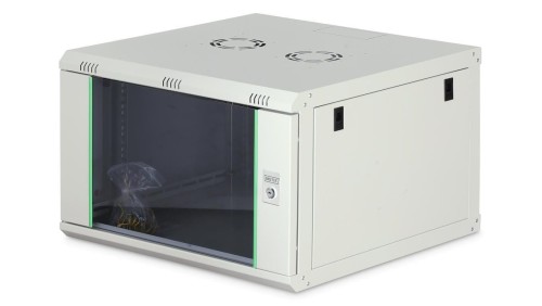 Szafa sieciowa wisząca Dynamic 19 7U rack 600x600, drzwi szyba, szary, niezłożona, 60kg DN-37102