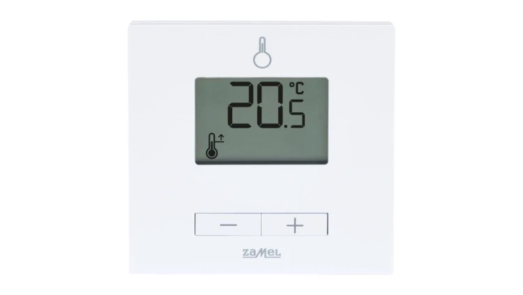 REGULATOR TEMPERATURY PROSTY, 230V, RADIOWY, (+ PRZEKAŹNIK) TYP: LPW-21 BIAŁY