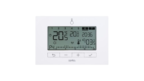 REGULATOR TEMPERATURY TYGODNIOWY, 230V, RADIOWY, (+ PRZEKAŹNIK) TYP: LPW-23 BIAŁY