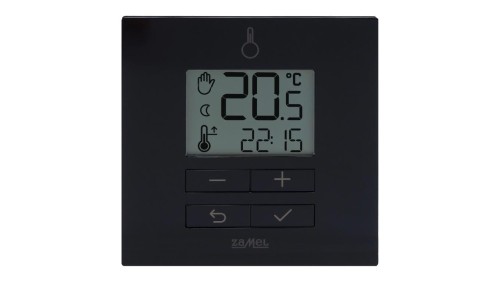 REGULATOR TEMPERATURY DOBOWY, 230V, RADIOWY, (+ PRZEKAŹNIK) TYP: LPW-22 CZARNY