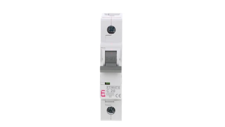 Wyłącznik nadprądowy 1P C 20A 6kA AC ETIMAT 6 002141517