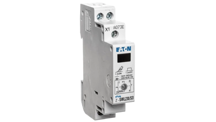 Przełącznik modułowy 2-pozycyjny 2Z+1R 16A z lampką sygnalizacyjną 230V AC/DC Z-SWL230/SO 276307