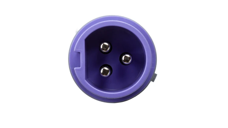 Wtyczka przenośna 16A 3P 24V fioletowa IP44 TWIST 063v
