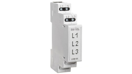 Lampka modułowa 3-fazowa żółta/zielona/czerwona 230V AC LED TN LKM-05-40 EXT10000048