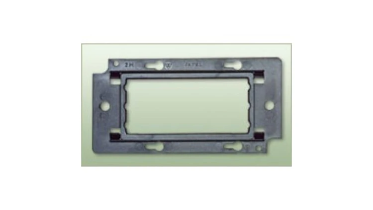 Support 2M czteromodułowy 138x71x11,7mm czarny JL-04-S2M-1