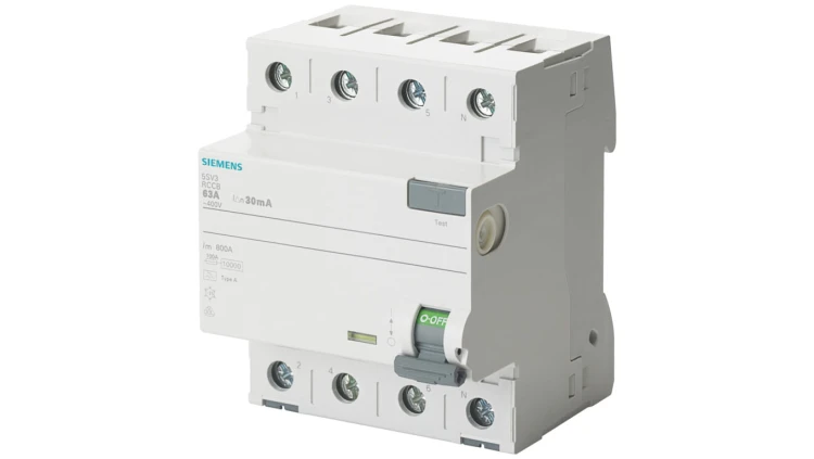 Wyłącznik różnicowoprądowy 4P 40A 300mA 400V typ F selektywny 5SV3644-7