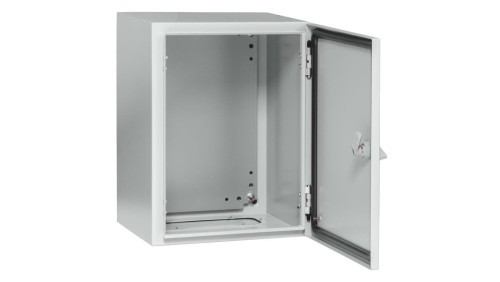 Obudowa metalowa 500x400x200 IP 65 IK10 RAL 7035 z płytą montażową stalową GEP-00181