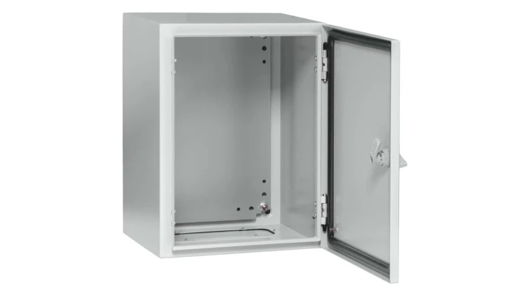 Obudowa metalowa 500x400x200 IP 65 IK10 RAL 7035 z płytą montażową stalową GEP-00181