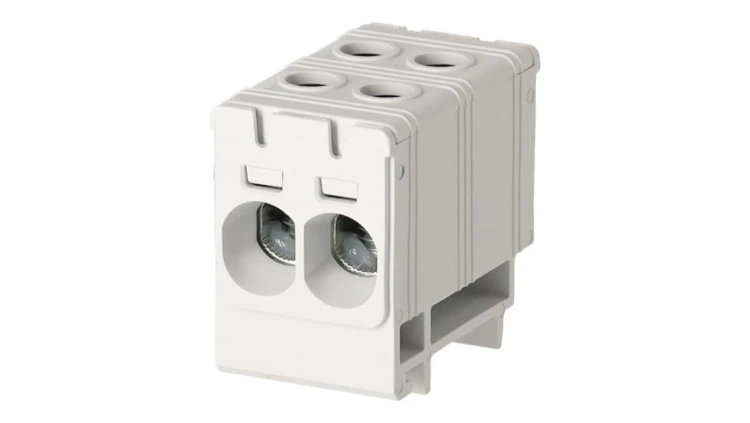 Złączka szynowa zgx 2x35 szara GEP-00071