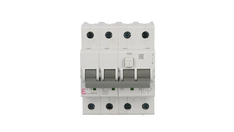 Wyłącznik różnicowo-nadprądowy 4P 10A C 0,03A typ AC KZS-4M 002174022