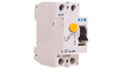 Wyłącznik różnicowoprądowy 2P 16A 0,01A typ AC PFIM-16/2/001-MW 235389