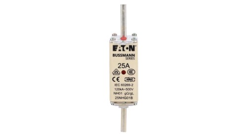 Wkładka bezpiecznikowa NH1 25A gL/gG 500V 25NHG01B