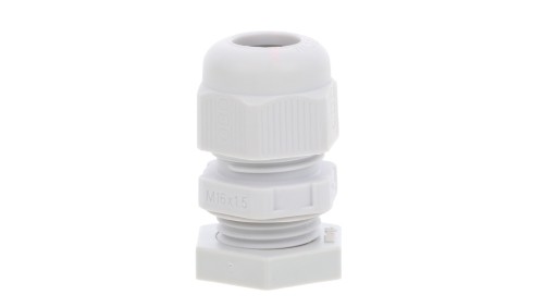 Dławik kablowy z przeciwnakrętką M16 PA jasnoszary RAL 7035 V-TEC VM16+ LGR 2022764 /50szt./