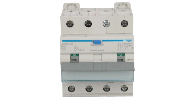 Wyłącznik różnicowo-nadprądowy RCBO 4P B40A 0,03A Typ A 6kA RCBO ADM440C