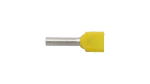 Końcówka tulejkowa izolowana HI 2X1/10 żółta E08KH-02020104921 /100szt./