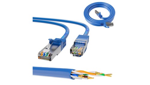 Patchcord LAN Miedź Kabel sieciowy skrętka 10Gbit/s Extralink Kat.6A S/FTP 10m