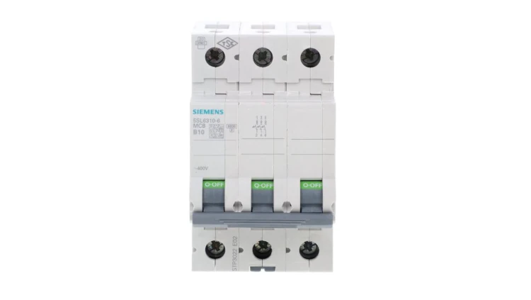 Wyłącznik nadprądowy 3P B 10A 6kA AC SENTRON 5SL6310-6