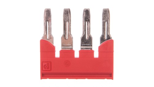 Mostek wtykowy do UT-6 4-biegunowy 8,2mm czerwony FBS 4-8 3030307 /25szt./