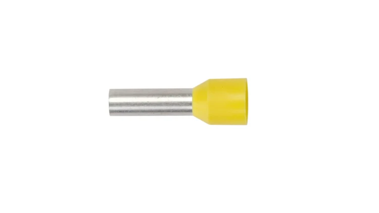 Końcówka tulejkowa izolowana TI 6mm2/12mm żółta cynowana TI6L12 /100szt./