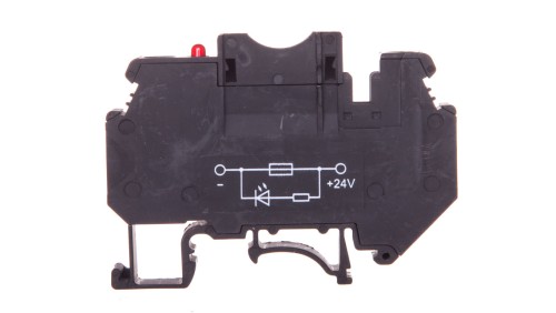 Złączka bezpiecznikowa 0,2-6mm2 czarna 30A ze wskaźnikiem LED UK 6-FSI/C-LED24 3001938