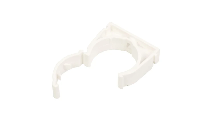Uchwyt zamknięty do rur 37mm biały UZE-37 /50szt./