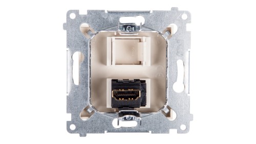 Simon 54 Gniazdo HDMI kremowe DGHDMI.01/41