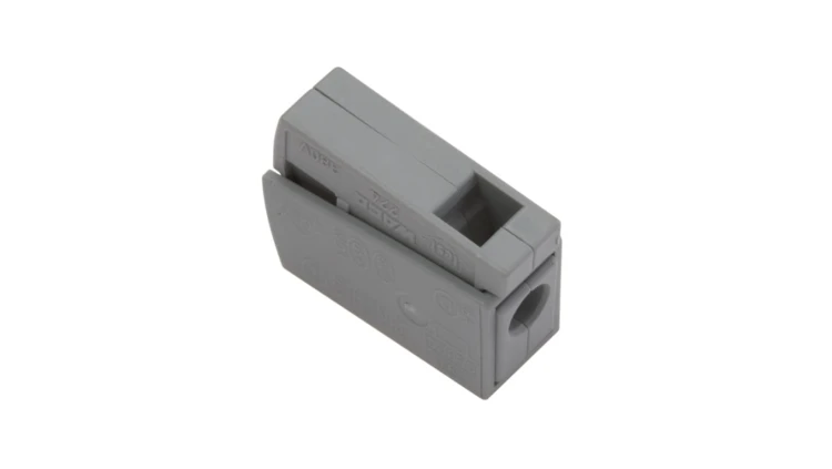 Szybkozłączka oświetleniowa 2x 1-2,5mm2 jasnoszara 224-101 /opak.100szt./